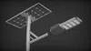 আউটডোর ইন্টিগ্রেটেড প্যানেল পাবলিক লাইটিং 50W LED Luminaria সৌর রাস্তার আলো