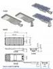 160lm/W উজ্জ্বলতা সম্পন্ন অল-ইন-ওয়ান সোলার স্ট্রিট লাইট 10W 20W LED রোড লাইটিং