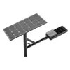 বহিরঙ্গন জলরোধী সমন্বিত 40W LED রাস্তার সৌর আলো খুঁটি সহ