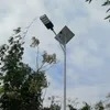 বহিরঙ্গন জলরোধী সমন্বিত 40W LED রাস্তার সৌর আলো খুঁটি সহ