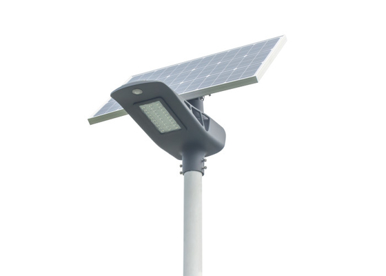 পৃথক জলরোধী হোয়াইট সৌর চালিত LED স্ট্রিট লাইট 30W OEM সেবা