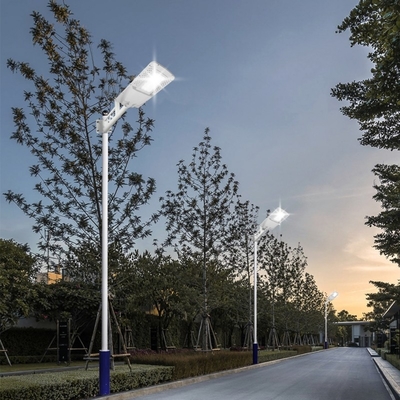 জলরোধী 50W মেরু সঙ্গে 5200LM এক ইন্টিগ্রেটেড সৌর রাস্তার আলো