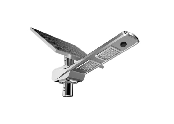 12800lm 80W সৌর চালিত LED স্ট্রিট লাইট ওয়াইফাই রিমোট কন্ট্রোল 12V 360WH লিথিয়াম ব্যাটারি