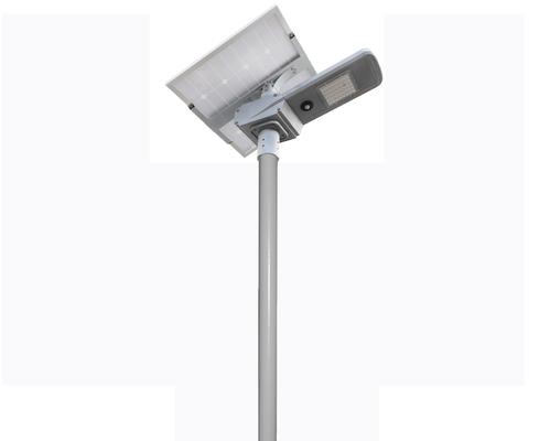 ওয়াটারপ্রুফ IP65 80W সৌর চালিত LED স্ট্রিট লাইট লিথিয়াম ব্যাটারি 12V / 480WH