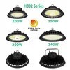 গুদাম কর্মশালা কারখানার আলো 150W ইউএফও হাই বে লাইট LED ফ্লাডলাইট
