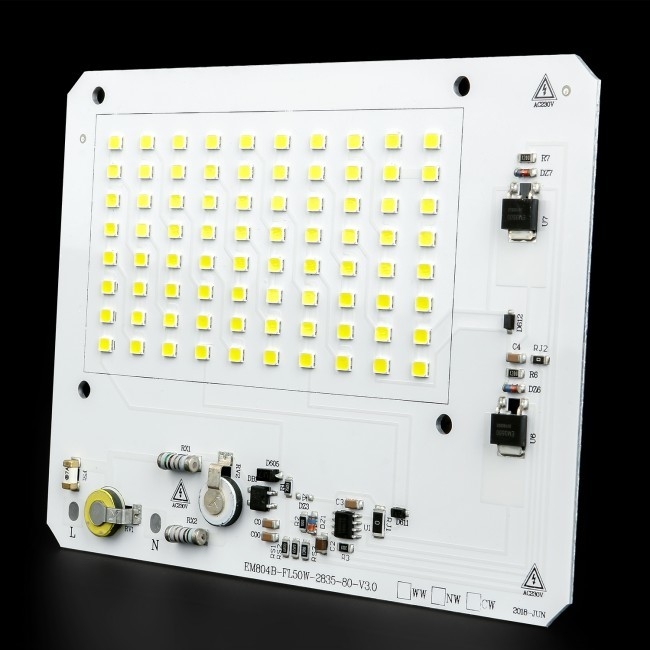 ফ্যাক্টরি কাস্টম সার্ভিস জন্য স্কয়ার 50w এসি ড্রাইভারহীন LED Pcb Otp সুরক্ষা