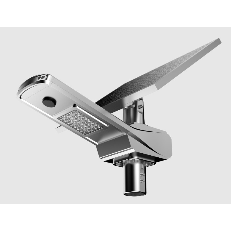 160LM / ওয়াট সৌর চালিত LED স্ট্রিট লাইট অ্যালুমিনিয়াম শরীরের মোশন সেন্সর সঙ্গে সুপার উজ্জ্বল